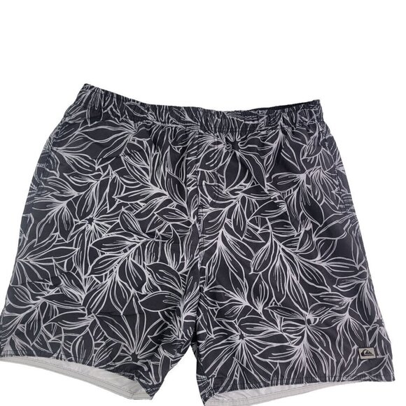 Quiksilver Men’s XL Drawstring Waist Swim Trunks Meshed Lined - Picture 11 of 12